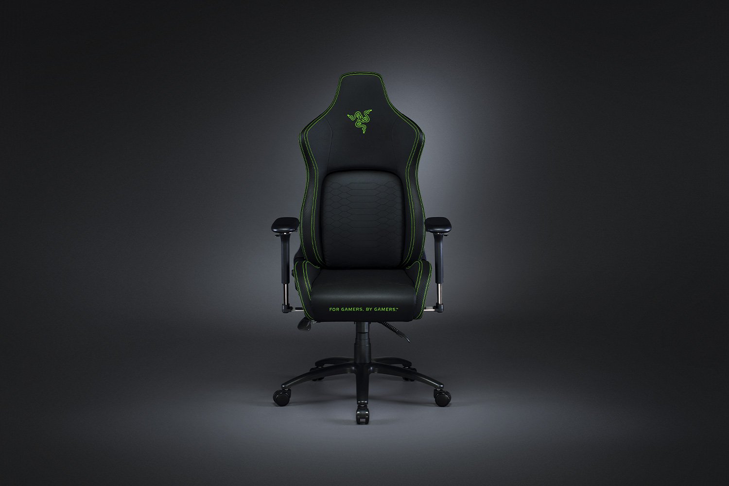 เก้าอี้ Razer Iskur Gaming Chair with Built-in Lumbar Support ( Black/Green ) ประกันศูนย์ไทย