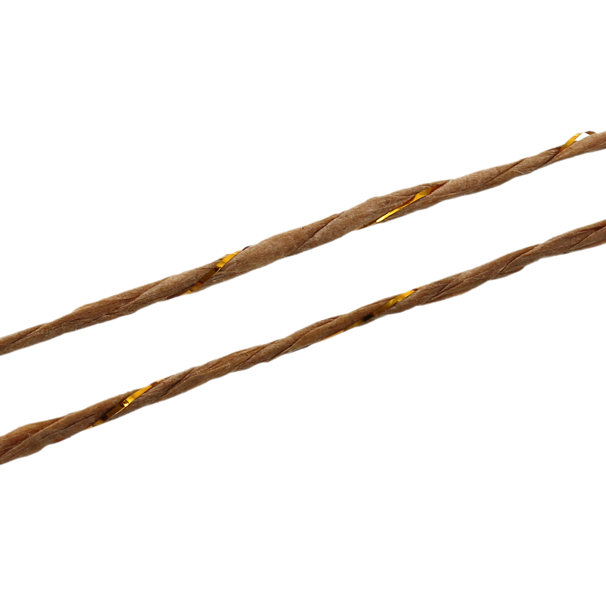 เชือกกระดาษสีน้ำตาล สำหรับทำเครื่องประดับ ขนาด 2.0มม. 1ม้วนประมาณ 68เมตร