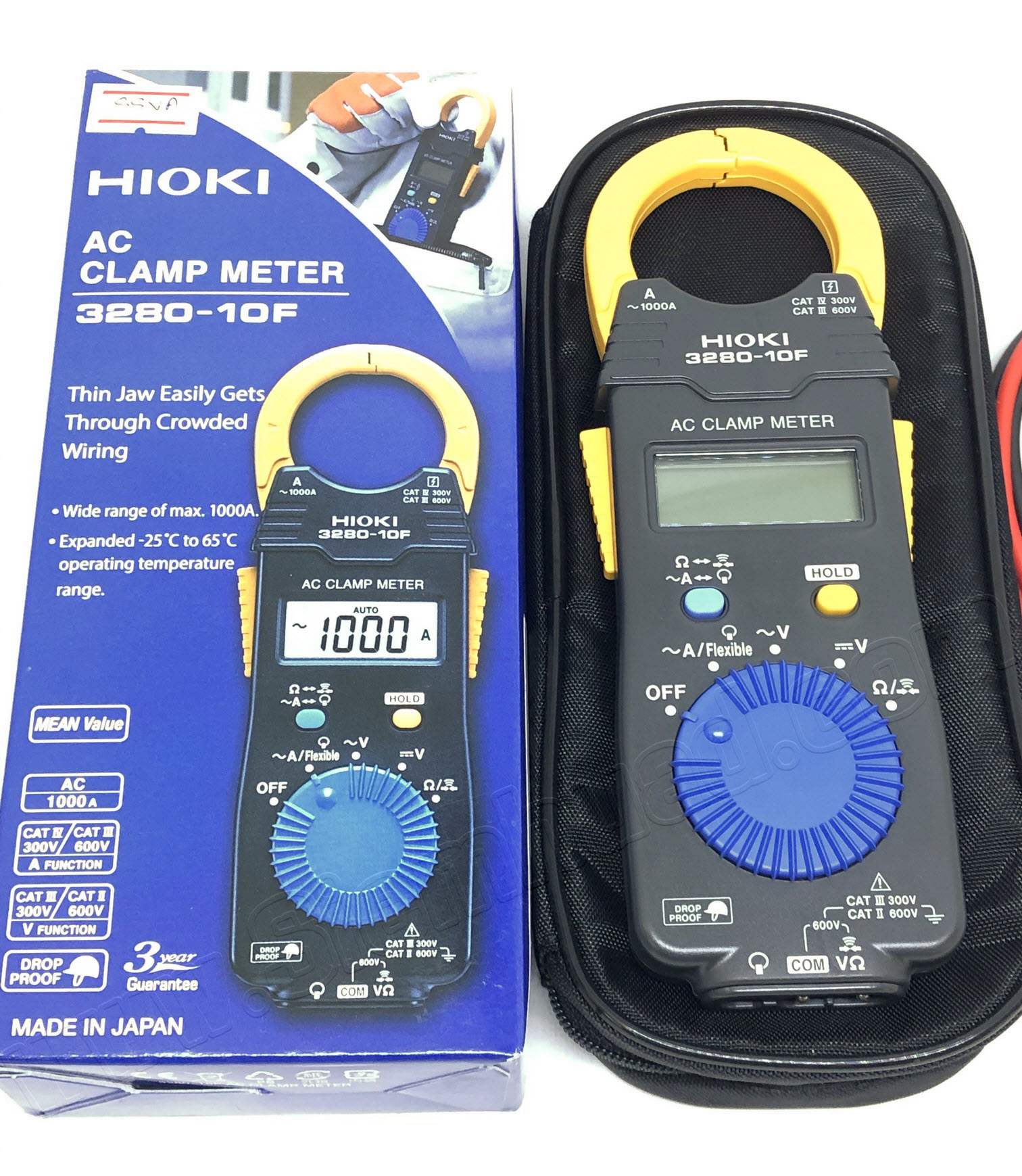 แคลมป์มิเตอร์แบบดิจิตอล Digital clamp meter (HIOKI) รุ่น HiTESTER 3280-10F, L9208 สายวัด