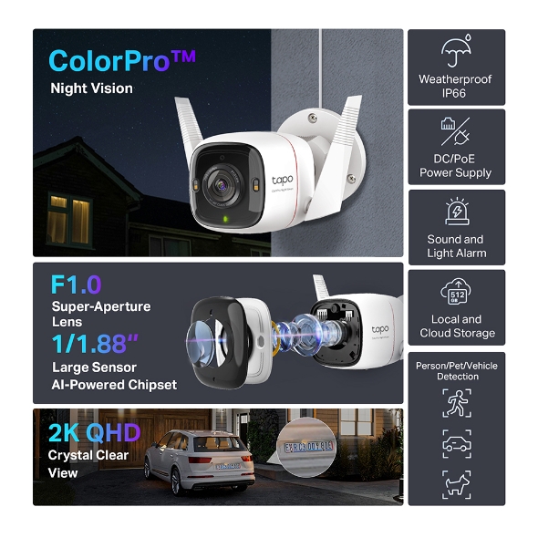 กล้องวงจรปิด TP-Link Tapo C325WB Outdoor Security WiFi Camera