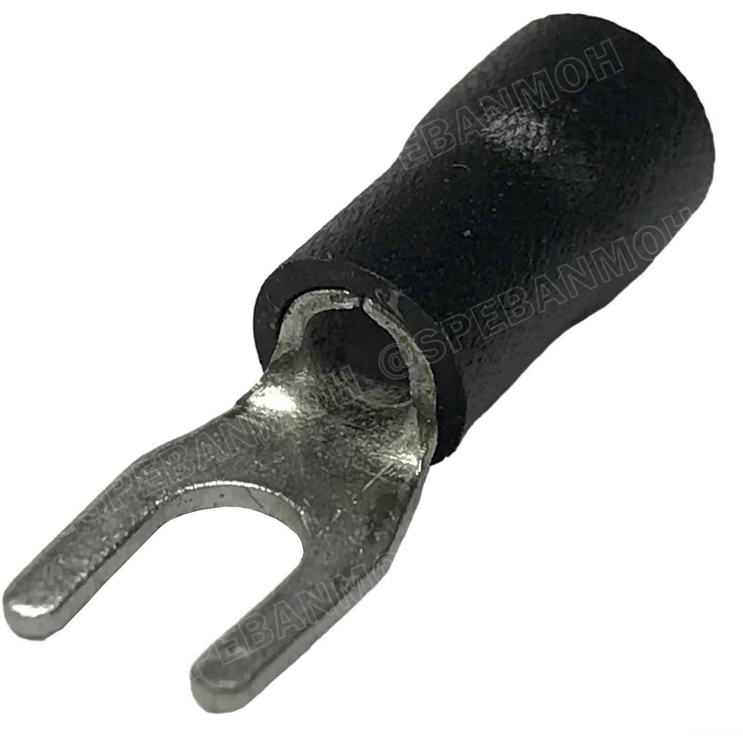 [ 100 ตัว/ถุง ] SV3.5-4 สีดำ Black หางปลาแฉก หางปลาหุ้มฉนวน Crimping Terminal เทอร์มินอล หางปลาย้ำสายไฟ หางปลาวาย หางปลาแฉกหุ้ม หางปลาแฉก Terminal Crimping หางปลา แฉกหุ้ม หางปลาต่อสาย ขั้วต่อสายไฟ หางปลาก้ามปู หางปลา