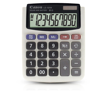 เครื่องคิดเลข Canon LS-101H จอภาพแสดงผล 10 หลัก รับประกันศูนย์ 3 ปี