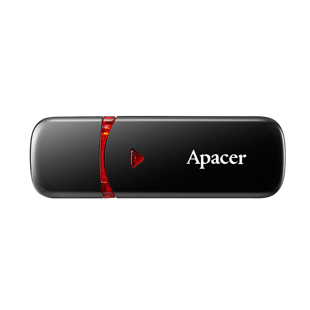 Apacer 16GB AH333 Flash Drive USB 2.0 (Mysterious Black) รับประกัน ศูนย์ไทย 5 ปี