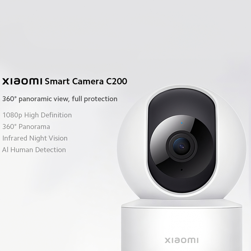 Xiaomi Smart Camera C200 หมุนกล้องได้ 360 องศา และปรับมุมกล้องก้ม-เงย ได้ถึง 106 องศา ประกันสินค้า 1 ปี