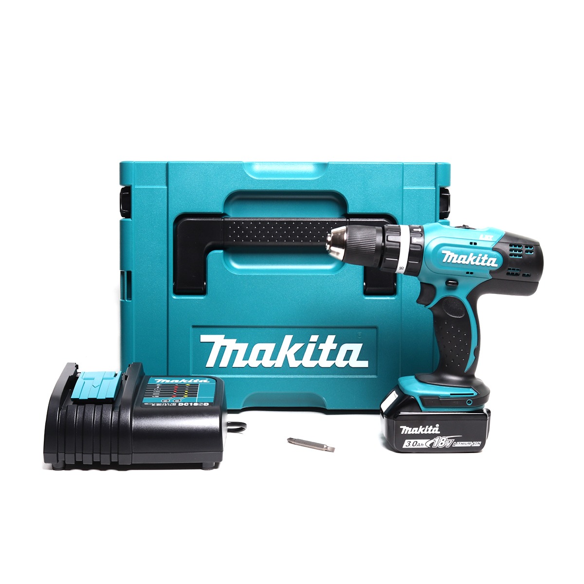 MAKITA สว่านกระแทก ไร้สาย 18 โวลต์ (1/2 นิ้ว) รุ่น DHP453SF1J แบต 3.0Ah.x1 แรงบิด 48Nm. มอเตอร์ BL LXT