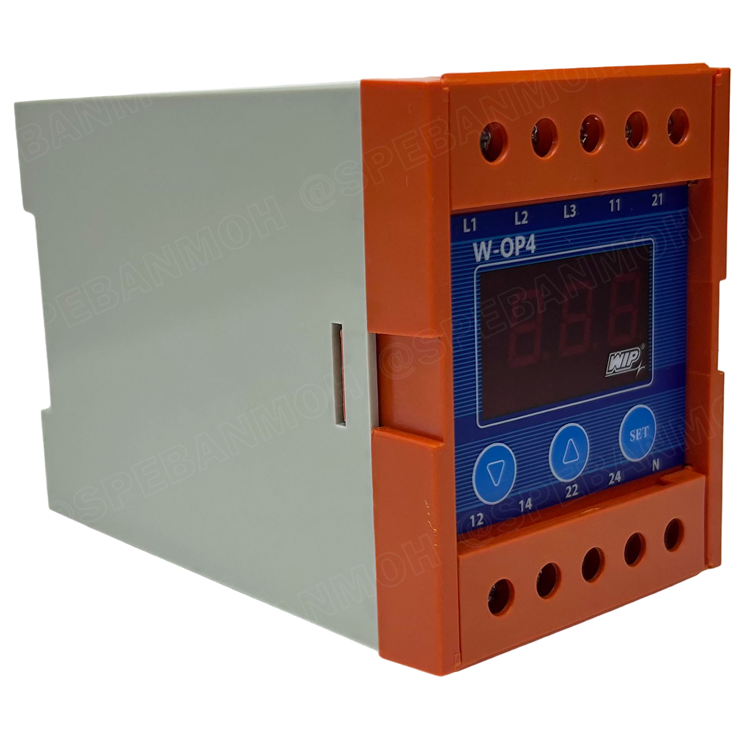 [ 1ชิ้น ] WIP W-OP4 Digital Phase Protector เฟสโปรเทคชั่น 3 เฟส 4 สาย 380V 3P 4W อุปกรณ์ป้องกันไฟตก ไฟเกิน 380V-415V Under Over Voltage Phase Protector Intelligent Over Voltage Protector ปรับแรงดัน สูงต่ำ ต่ำตัด เกินตัด