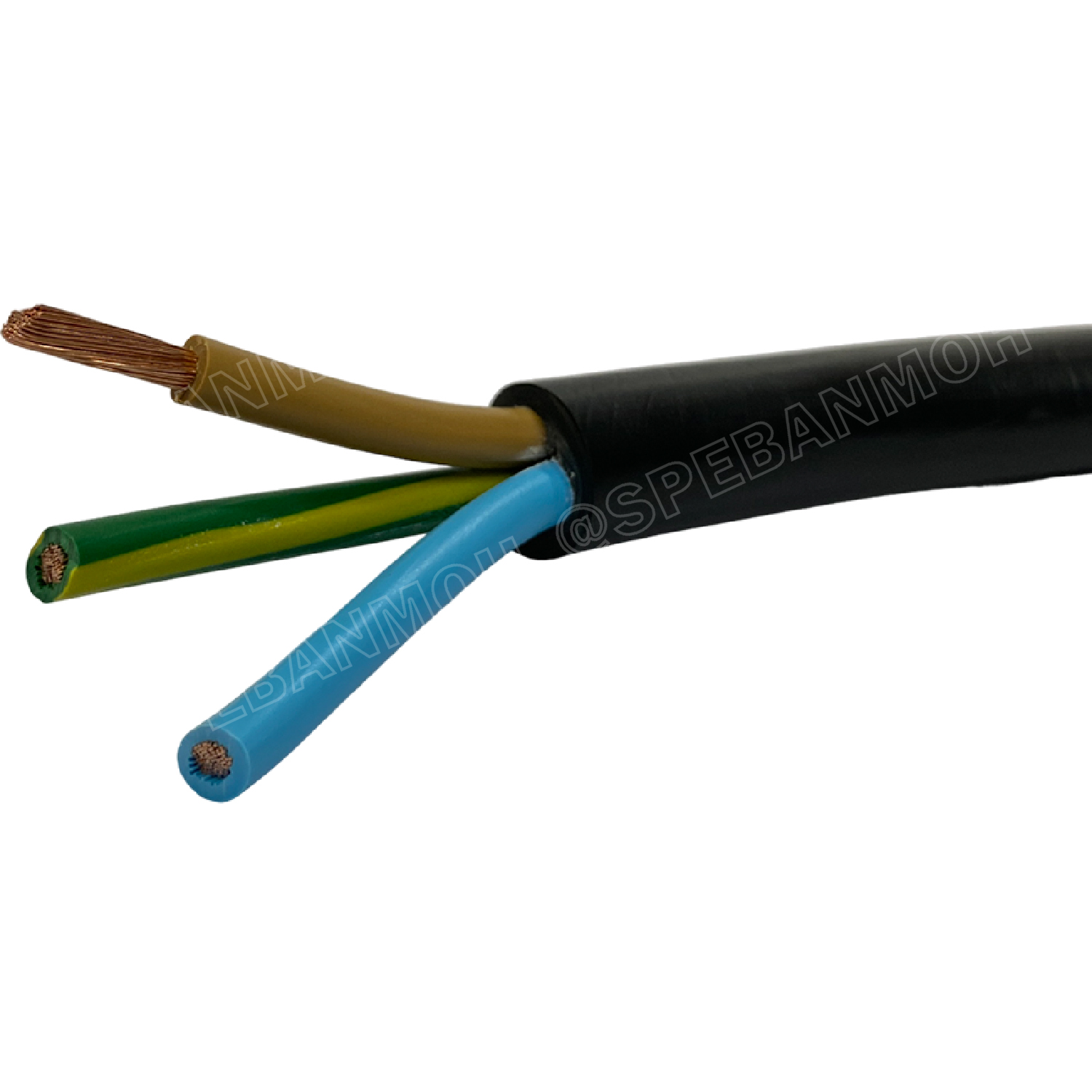 [ 1 เมตร ] VCT-G 2X6.0/6.0 สายคอนโทรลและสายอ่อน 3Gx6.0 mm2 Flexible annealed copper 2 คอร์ + กราวด์ x 6.0 sq.mm VCT 2C+GRD VCT 3คอร์ VCT 3C X 6.0 สายVCT สายไฟเมน สายไฟบ้าน สายปลั๊ก VCT AC Power Cable สายพาวเวอร์ สายดำ VCT Cable สายไฟ วีซีที กราวด์ สายอ่อน