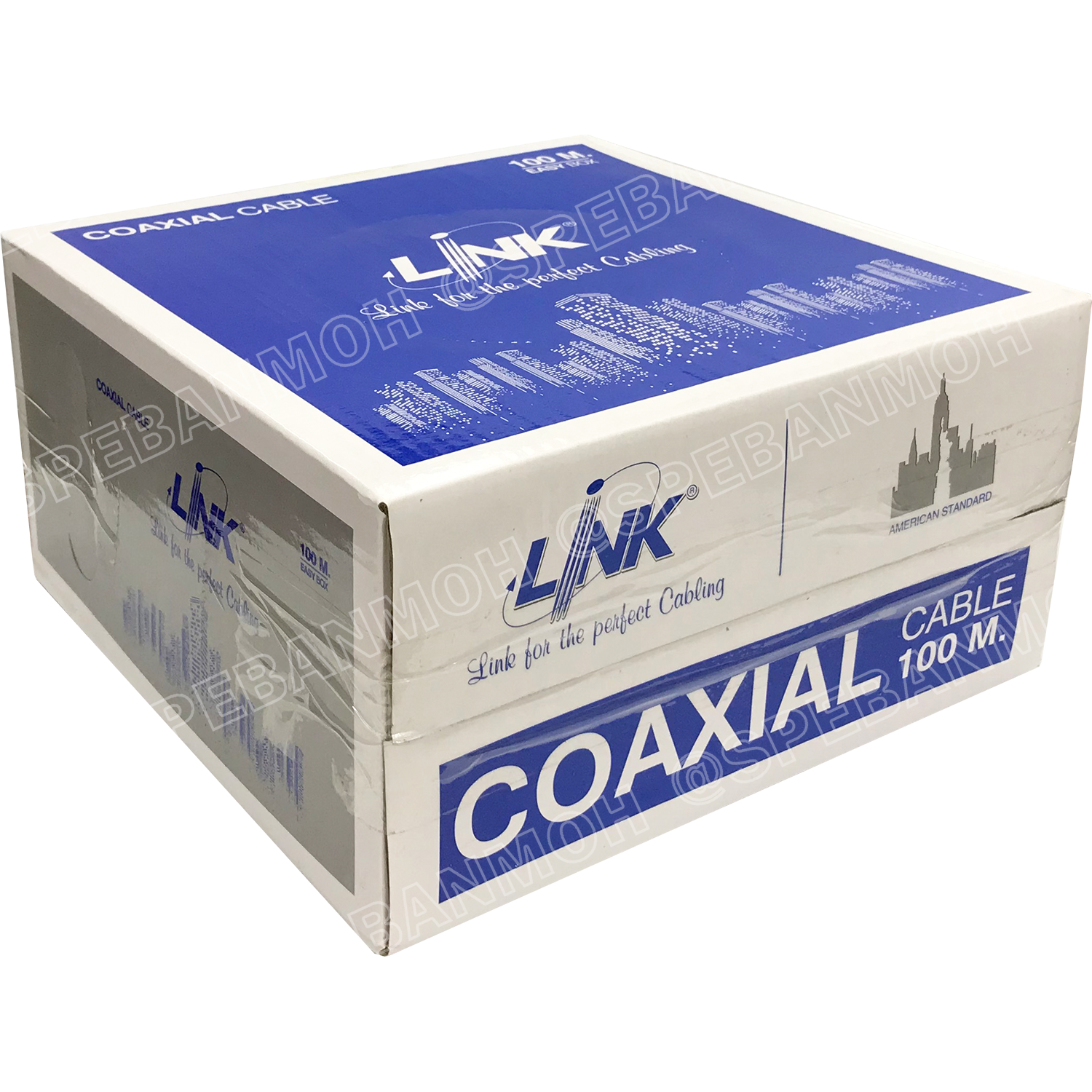 [ 100เมตร ] CB-0105HF TV Digital Hi Flex สายสัญญาณดิจิตอลทีวี สายทีวีดิจิตอล SOLID 75 Ohm MATV CCTV สายสัญญาณขนาด 20AWG 90% Shield สายสัญญาณแกนแข็ง สายอากาศ ยี่ห้อ LINK สายนำสัญญาณดิจิตอลทีวี