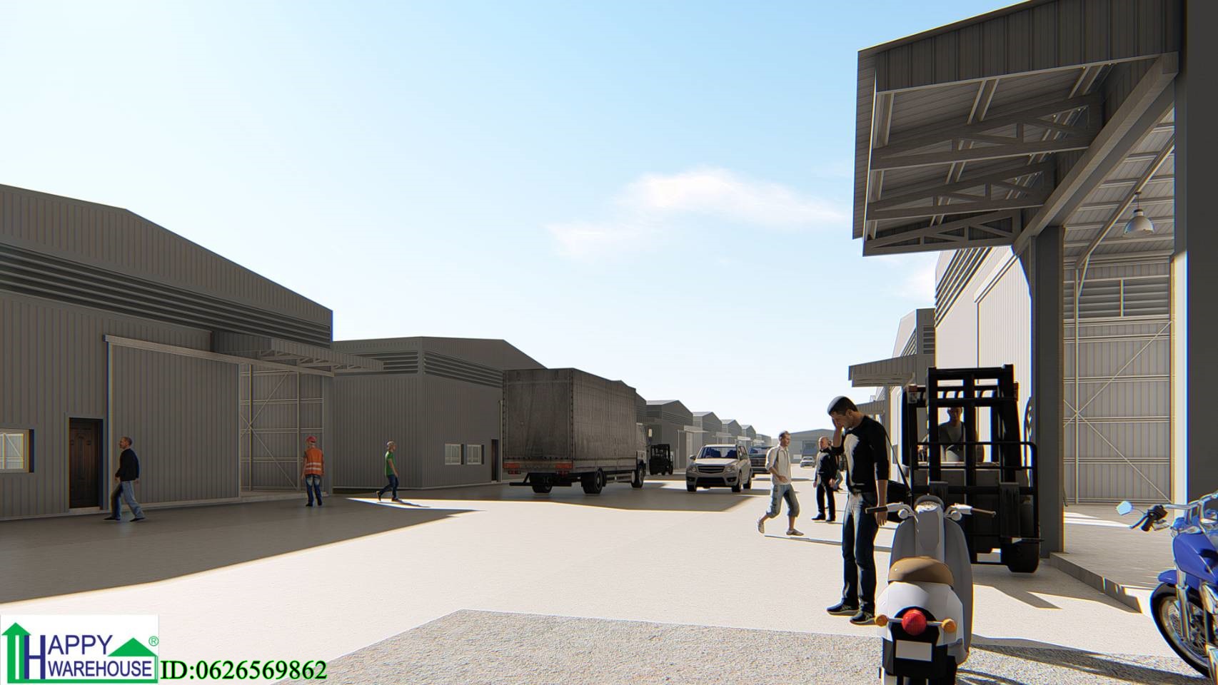 โกดังให้เช่า Happy Realestate หนองขาม ศรีราชา ชลบุรี