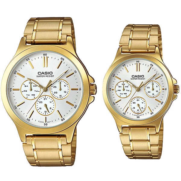 CASIO Standard รุ่น MTP-V300G-7A & LTP-V300G-7A สีทอง สินค้าของเเท้
