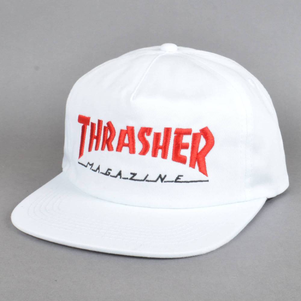 Thrasher Magazine Logo Two Tone Hat White/Red
