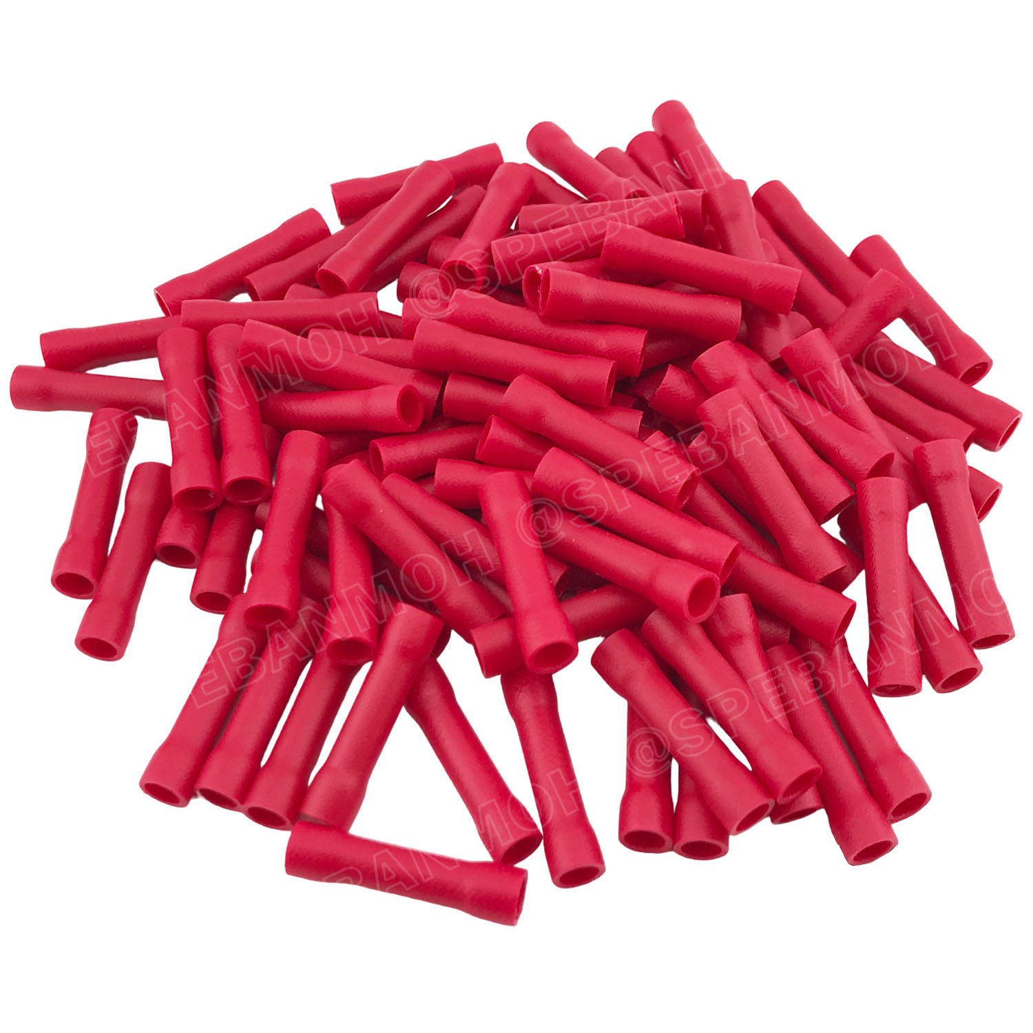 [ 100 ตัว/ถุง ] BV 1.25 สลิปหุ้มต่อกลาง หุ้มฉนวน สีแดง Red สำหรับสาย 0.5-1.5 mm2 22-16awg สลิปต่อสาย สลิปต่อสายไฟ Crimping Terminal เทอร์มินอลต่อลาง เทอร์มินอลต่อสาย ขั้วต่อสายไฟ สลิปกลางทาง ตัวต่อสาย หุ้มฉนวน ข้อต่อสายแบบย้ำ Crimp Sleeves