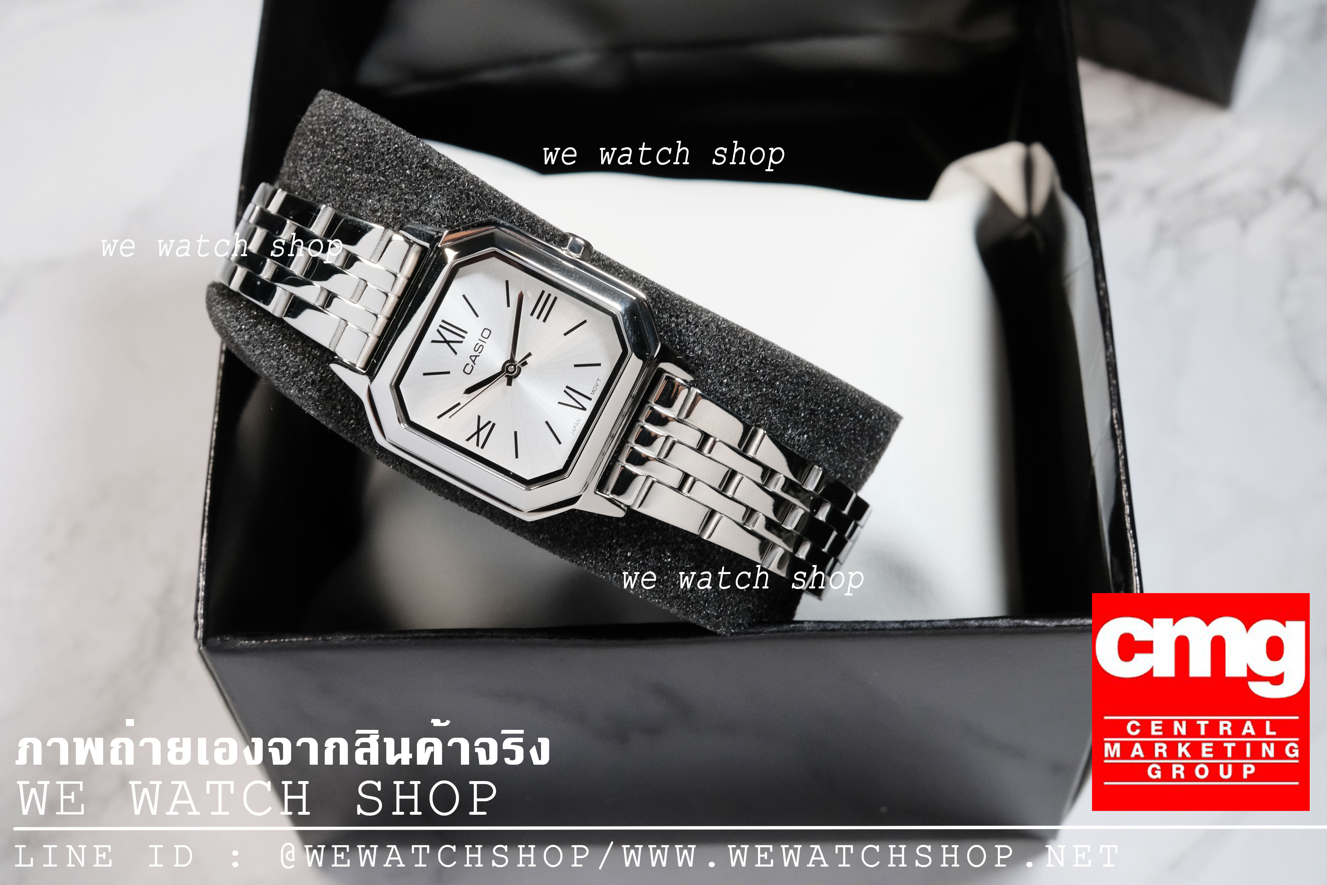 CASIO Standard รุ่น LTP-E169D-7BDF สีเงิน สวยมาก สายสแตนเลส สินค้าใหม่ ของแท้ รับประกันศูนย์ CMG