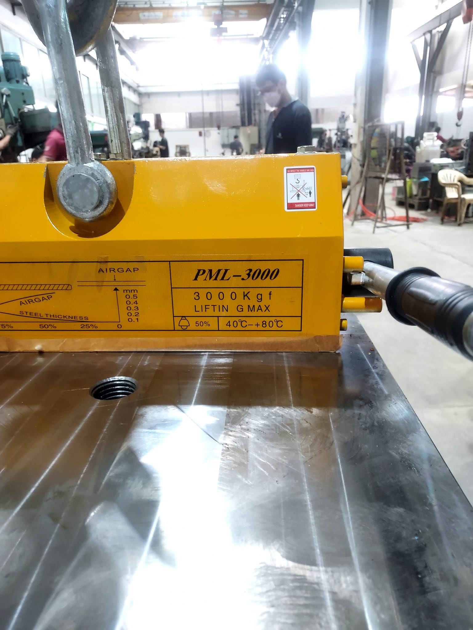 แม่เหล็กถาวร ขนาด3ตัน,สำหรับยกงานเหล็ก(Magnetic lifter)