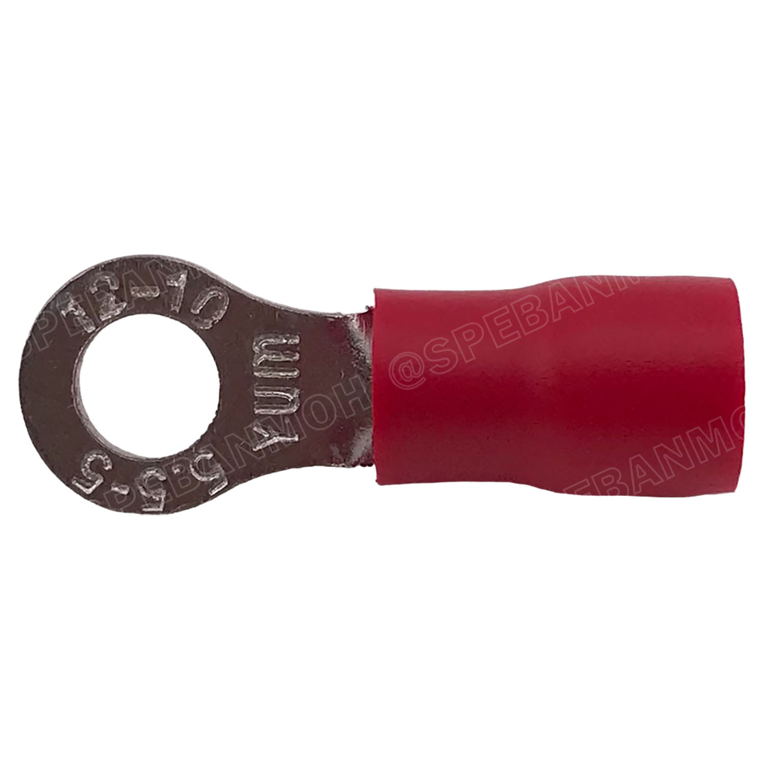 [ 100 ตัว/ถุง ] RV5.5-5 สีแดง Red สำหรับสาย 4.0-6.0 sq.mm 12-10AWG หางปลากลม หางปลาหุ้มฉนวน เทอร์มินอล หางปลาย้ำสายไฟ หางปลา หางปลากลมหุ้ม หางปลาแฉก Terminal Crimping หางปลา กลมหุ้ม หางปลาต่อสาย ขั้วต่อสายไฟ หางปลาวง หางปลา RV Spade Terminal หางปลากลม