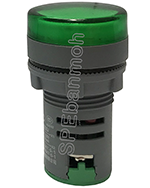 [ 1 ชิ้น ] AD16-22DS หลอดตู้คอนโทรล (Pilot Lamp) Ø22 mm (เกรด A) 380V สีเขียว/GEN