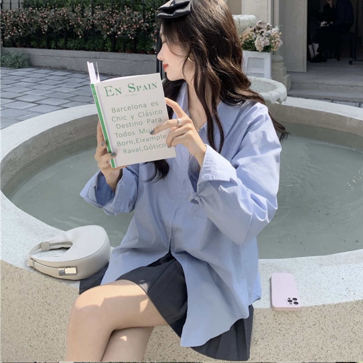 YUJIN zipper shirt เสื้อเชิ้ตแต่งซิปโอเวอร์ไซส์