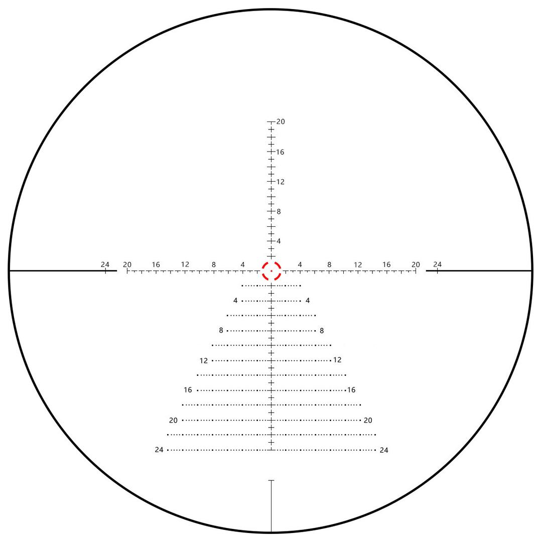 กล้องติดปืน WEST HUNTER HD 1-6X24IR VII scope Compact สินค้าแท้ รับประกัน 1 ปี