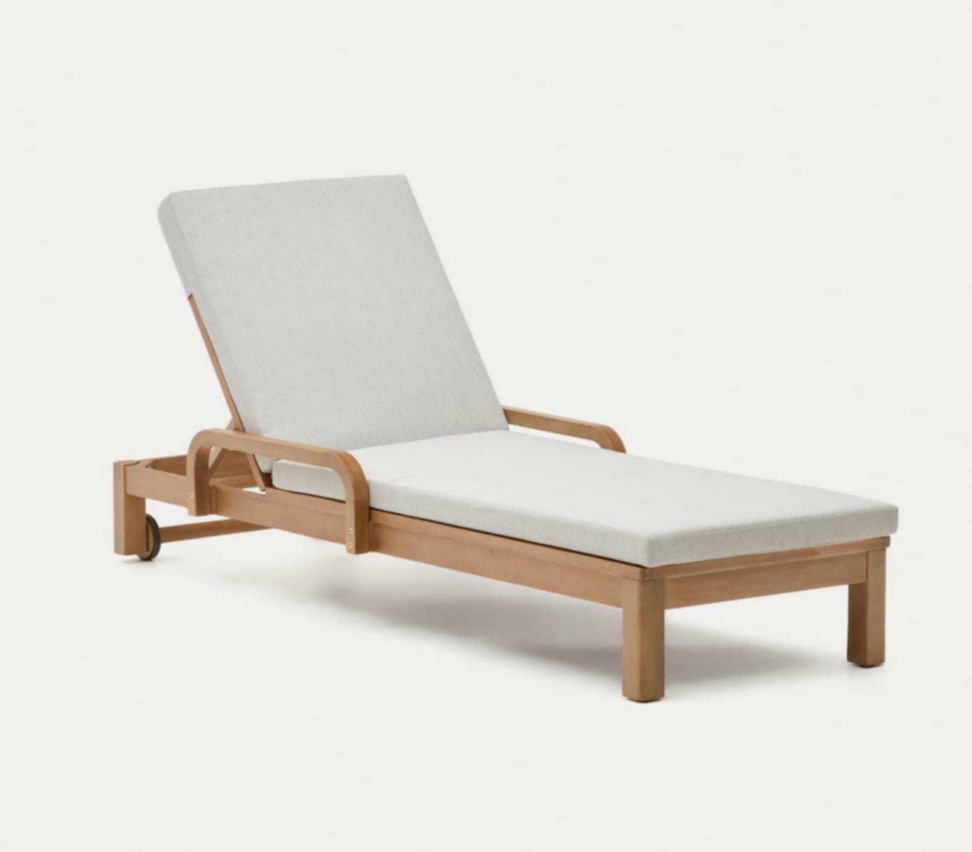 เตียงอาบแดดไม้สักรุ่น Sunbed Teakwood lanna natural with wheel (small)