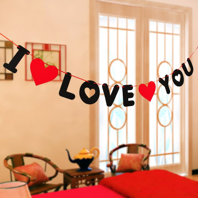 ธงราว I LOVE YOU