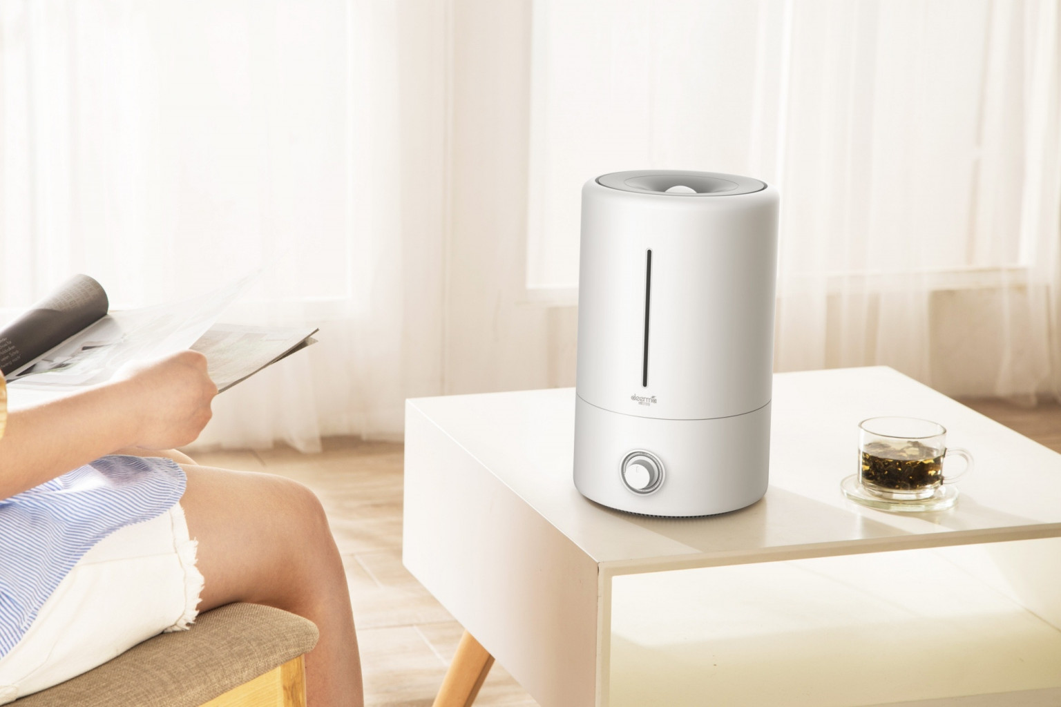Mi Deerma Air Humidifier F628 เครื่องทำความชื้น มีหน้าจอแสดงน้ำคงเหลือ ถังน้ำจุได้ถึง 5 ลิตร รับประกัน 1 ปี