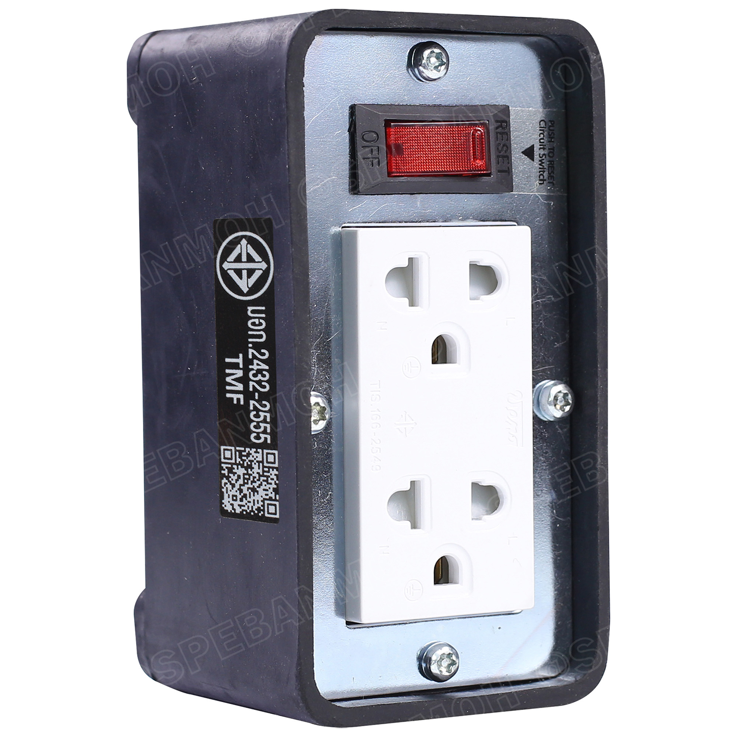 TRS315T-20M สายไฟ ยาว 20 เมตร ปลั๊กยาง Toshino TRS 315T 20M ยาว 20เมตร ปลั๊กพ่วง Toshino ปลั๊กไฟ Toshino ปลั๊กไฟยาง TR-315T 3 x 1.5 sq.mm.บล็อกยาง ปลั๊กไฟสนาม ยางพารา ทนต่อแรงกระแทก ทนแรงกระแทก ปลั๊กไฟ ภายนอก บล็อกต่อสายไฟทำจาก ยางพารา พร้อมเต้ารับ เต้าเส