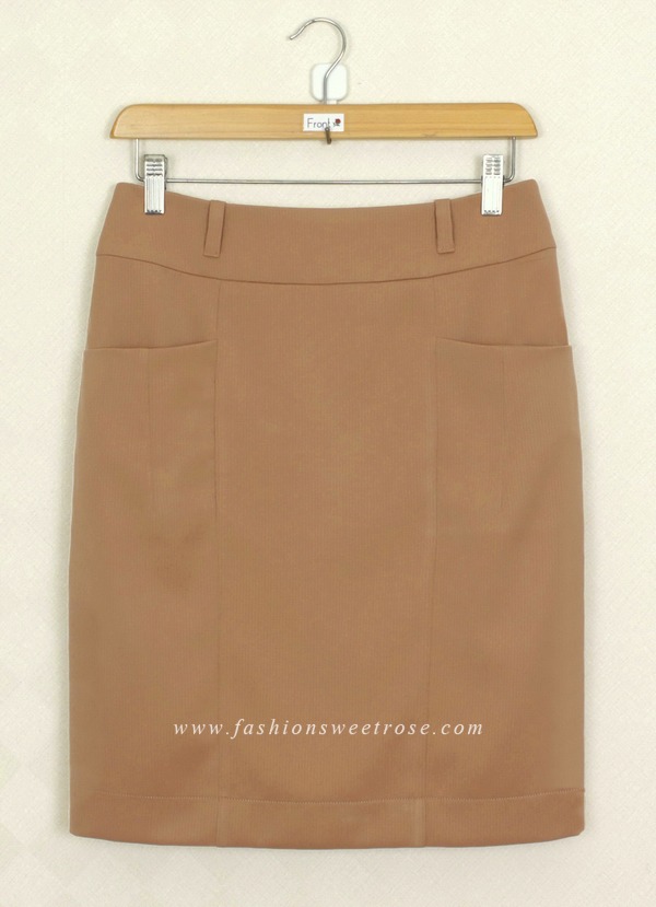 SK-397 กระโปรงแฟชั่น&ทำงาน ทรงสอบ ผ้าโพลีเอสเตอร์ สี Portrait Tone (Earth Tones)