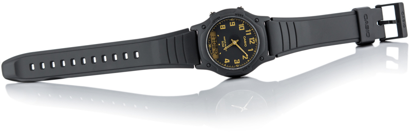 CASIO Standard รุ่น AW-49H-1BVDF สีดำ เลขทอง สินค้าของเเท้ รับประกัน 1 ปี