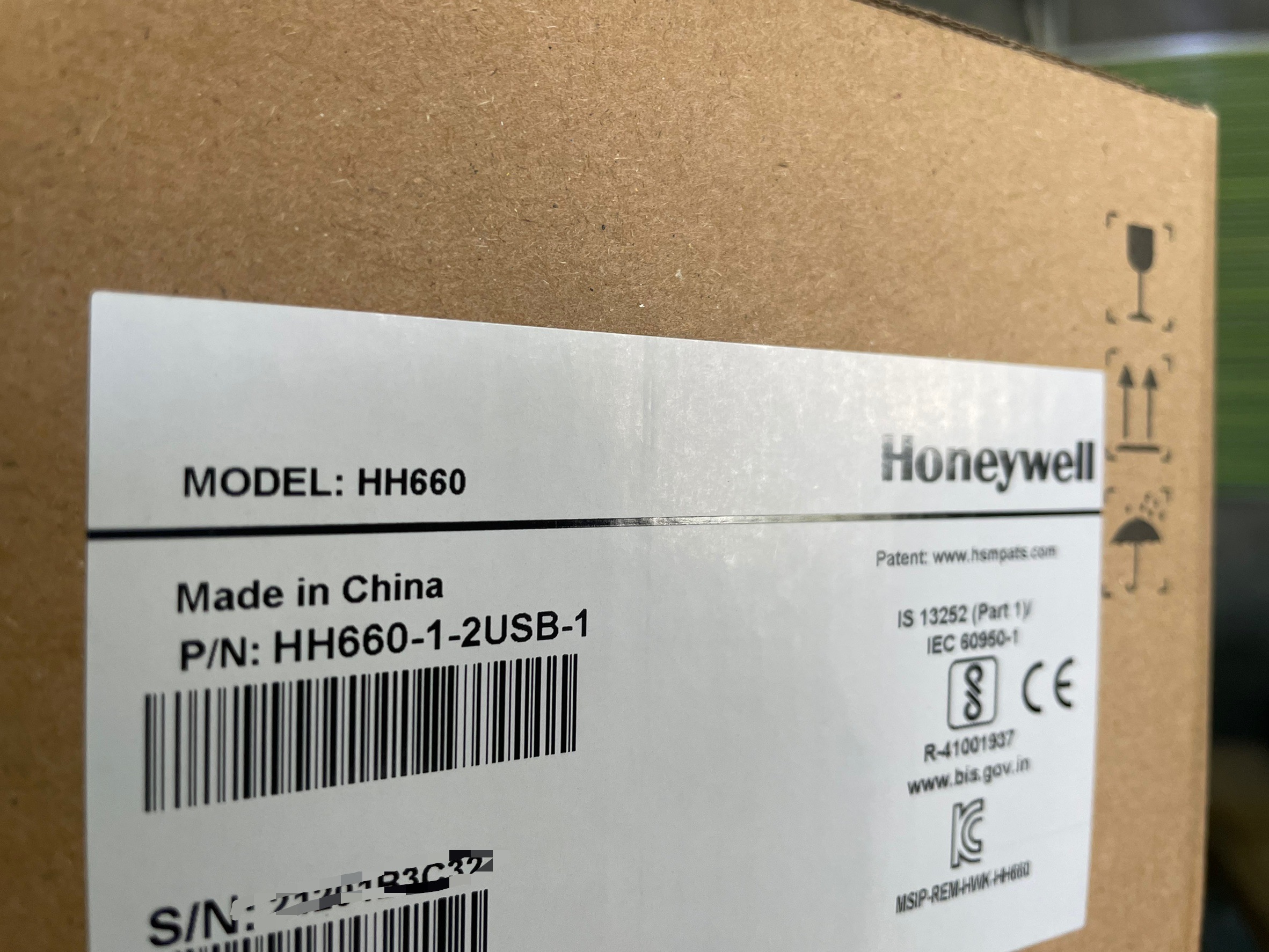 เครื่องอ่านบาร์โค้ด HONEYWELL HH660-1-2USB-1 ประกันศูนย์ไทย