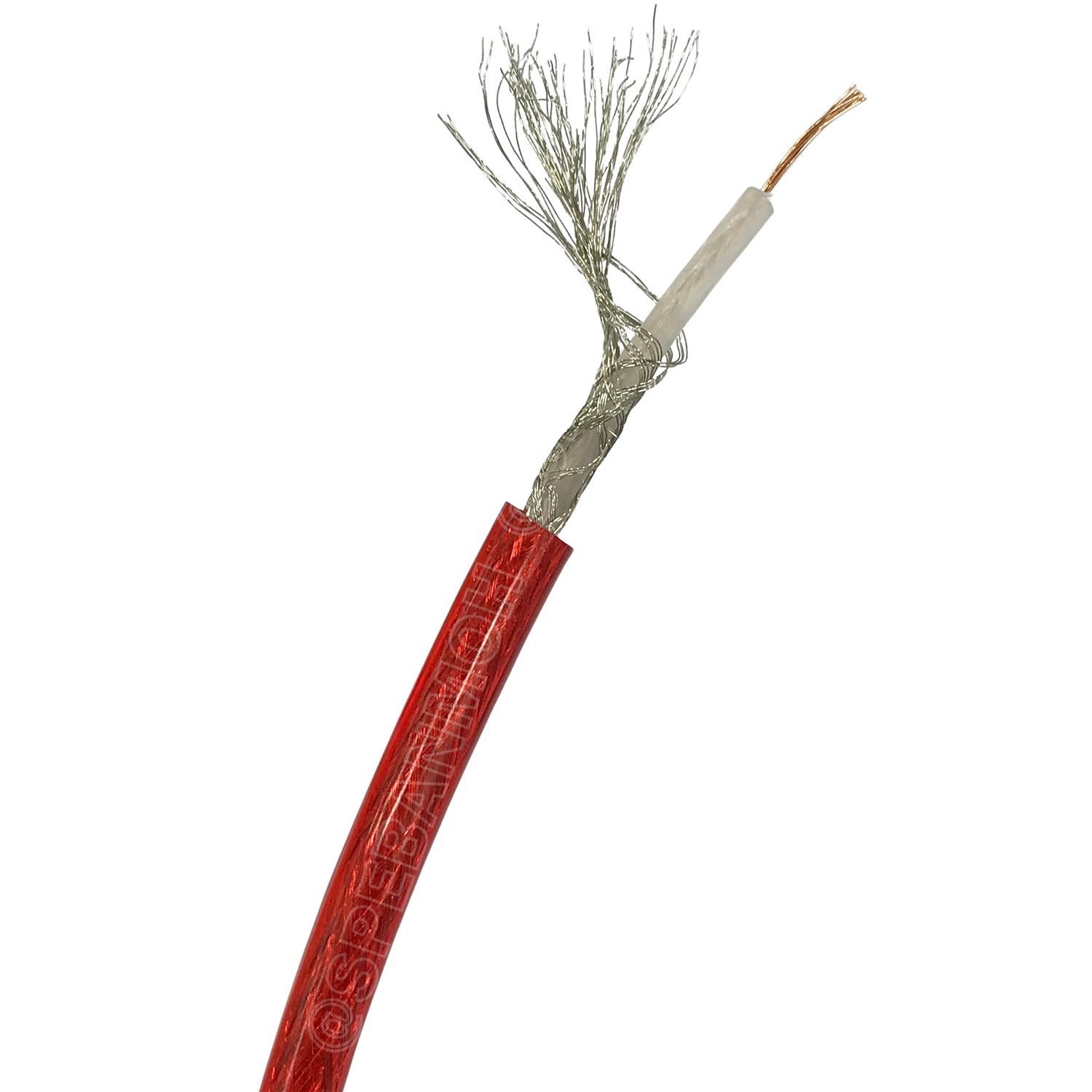 [ 50เมตร/ม้วน ] SF-MIC สายไมโครโฟน Mono SSF สีใส รุ่นทองแดงผสม 6mm Microphone Cable สายไมค์โครโฟน รุ่นประหยัด ราคาถูก สายไมค์ โมโน Audio Cable For Microphone สายสัญญาณ Copper Clad Aluminum Magnesium Wire OD : 6mm สายไมค์โมโน SSF CCAM Made in Thailand