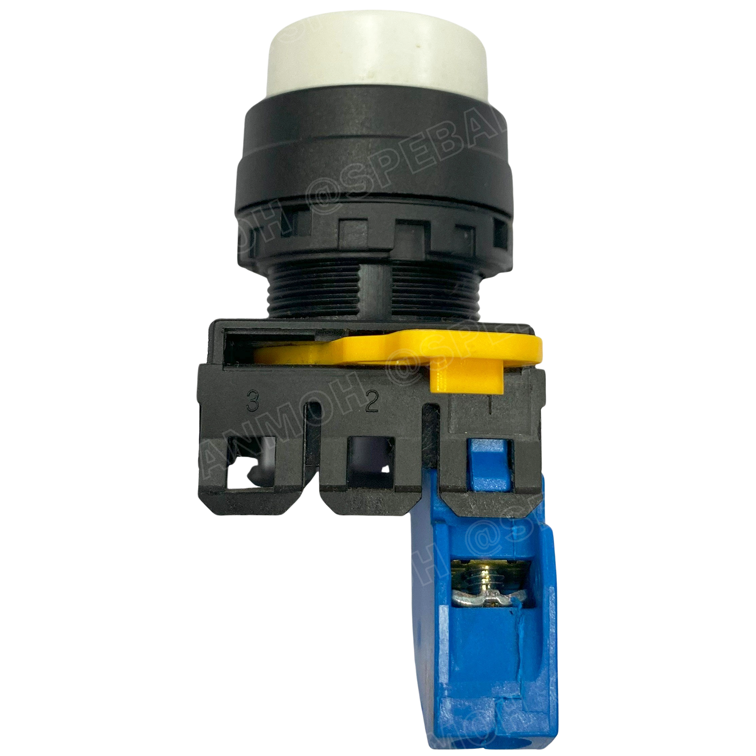 [ 1ชิ้น ] YW1B-A2E10 สวิทช์ กดติดกดดับ สีขาว White 1NO IDEC ไอเดค สวิทช์คอนโทรล 22mm Push Button Switch สวิทช์ไฟ กดค้าง Maintained สวิทช์กด คอนแท็คเสริม NO สวิทช์ไฟฟ้า 22 มิล Control Switches สวิทช์หน้าตู้ 22มิล สวิทช์กดติด-กดดับ