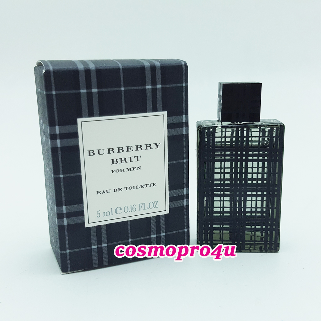 น้ำหอม BURBERRY BRIT for men EDT 5ml เบอร์เบอร์รี่ บริท ฟอร์เมน กล่องลาย