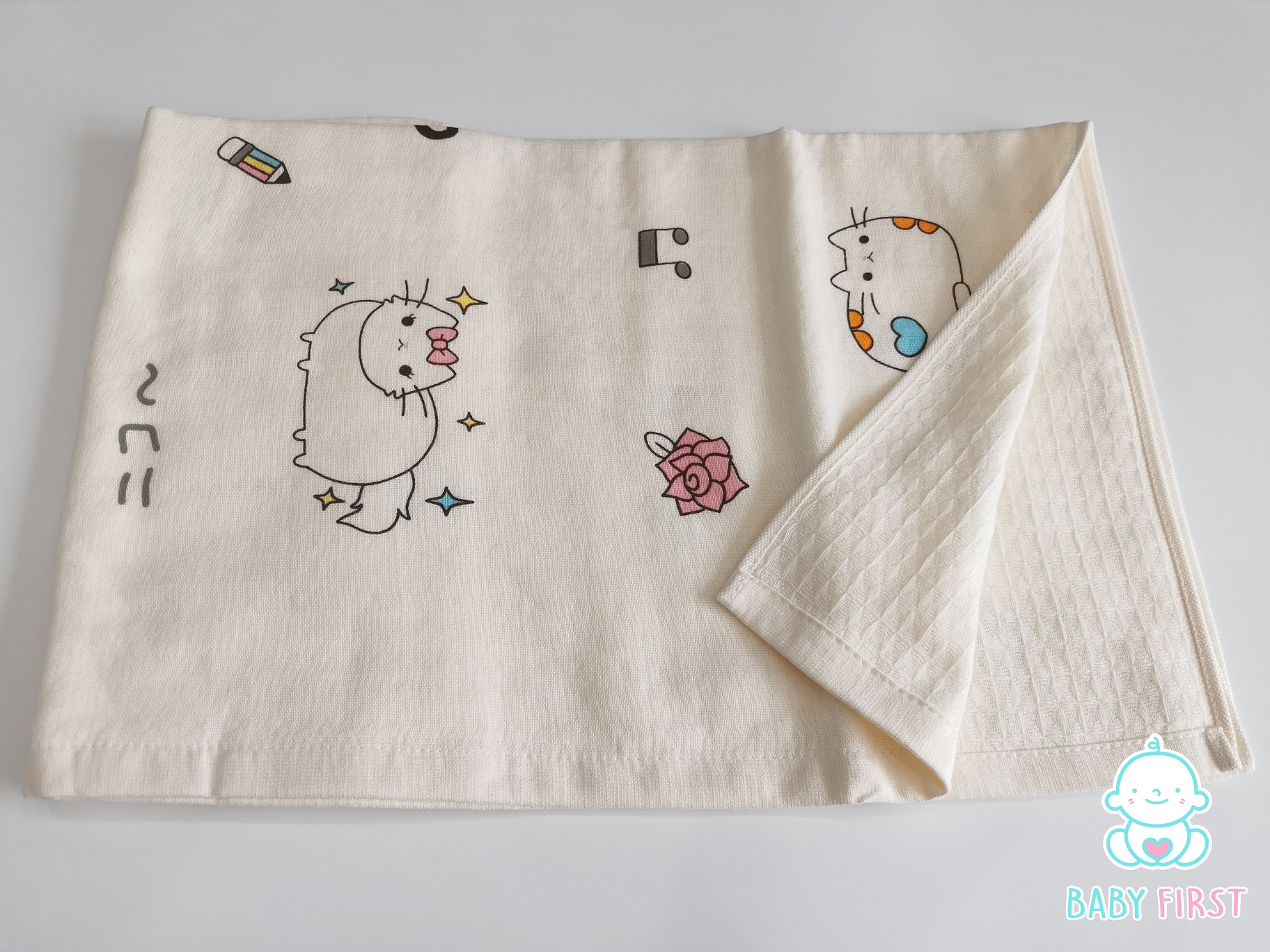 ผ้าเช็ดตัวสาลูญี่ปุ่นทอเนื้อรังผึ้ง 24*48นิ้ว