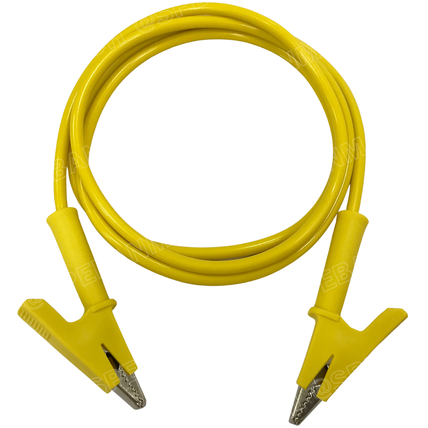 [ 1เส้น ] ALW-70036 สีเหลือง Yellow สายปากคีบ Alligator Clip 10A 1เมตร Size 1.0mm² สายปากคีบ สายแทส Alligator Clip Wire สายปากคีบ หัวท้าย ขนาด 1.0sq.mm ยาว 1M สายทดสอบ Lap Test สายไฟ ปากคีบ หัวท้าย Test Lead สายไฟอเนกประสงค์ สายหนีบ สายไฟทดสอบ