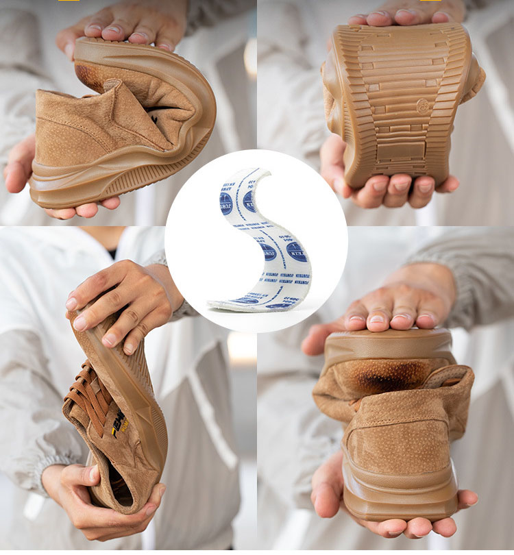 HOT STAR NO.8 รองเท้าเซฟตี้หนังแท้ หัวเหล็ก พื้นเสริมแผ่นเหล็ก พื้นยางกันลื่น