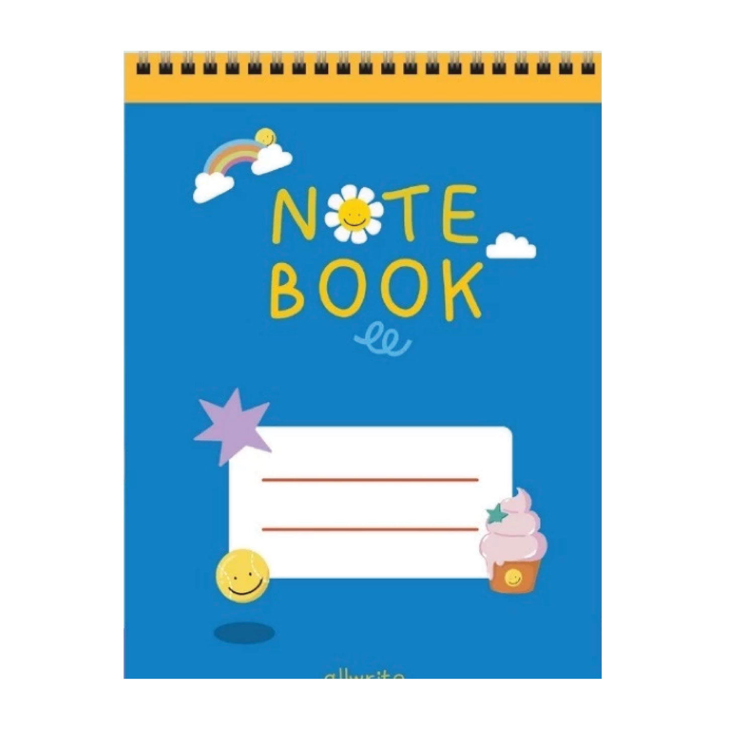 สมุดโน๊ต สมุดจดบันทึก allwrite รุ่น SL A5-AW262 สันห่วงเปิดด้านบน มีเส้น ขนาด A5 กระดาษถนอนสายตา 70 แกรม 50 แผ่น