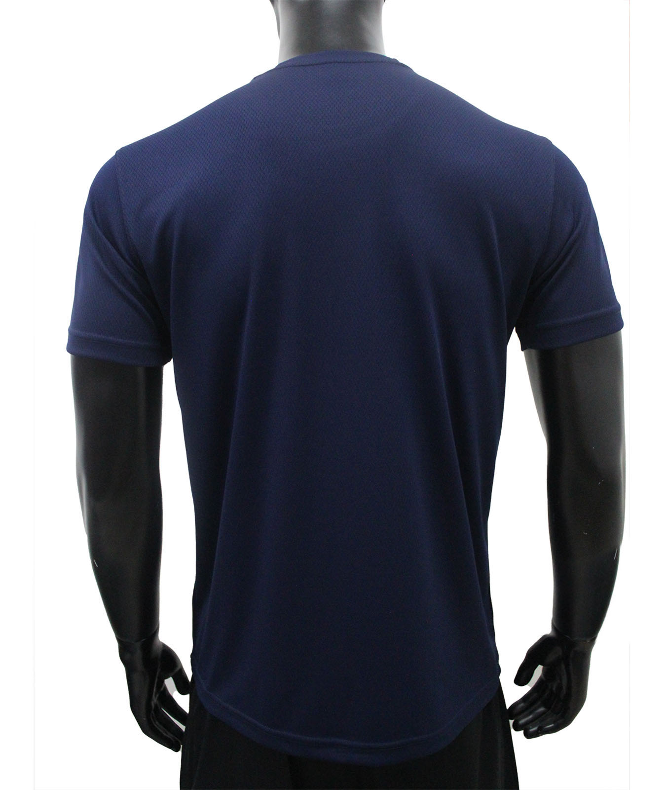 คอกลม ผ้ารังผึ้ง Navy