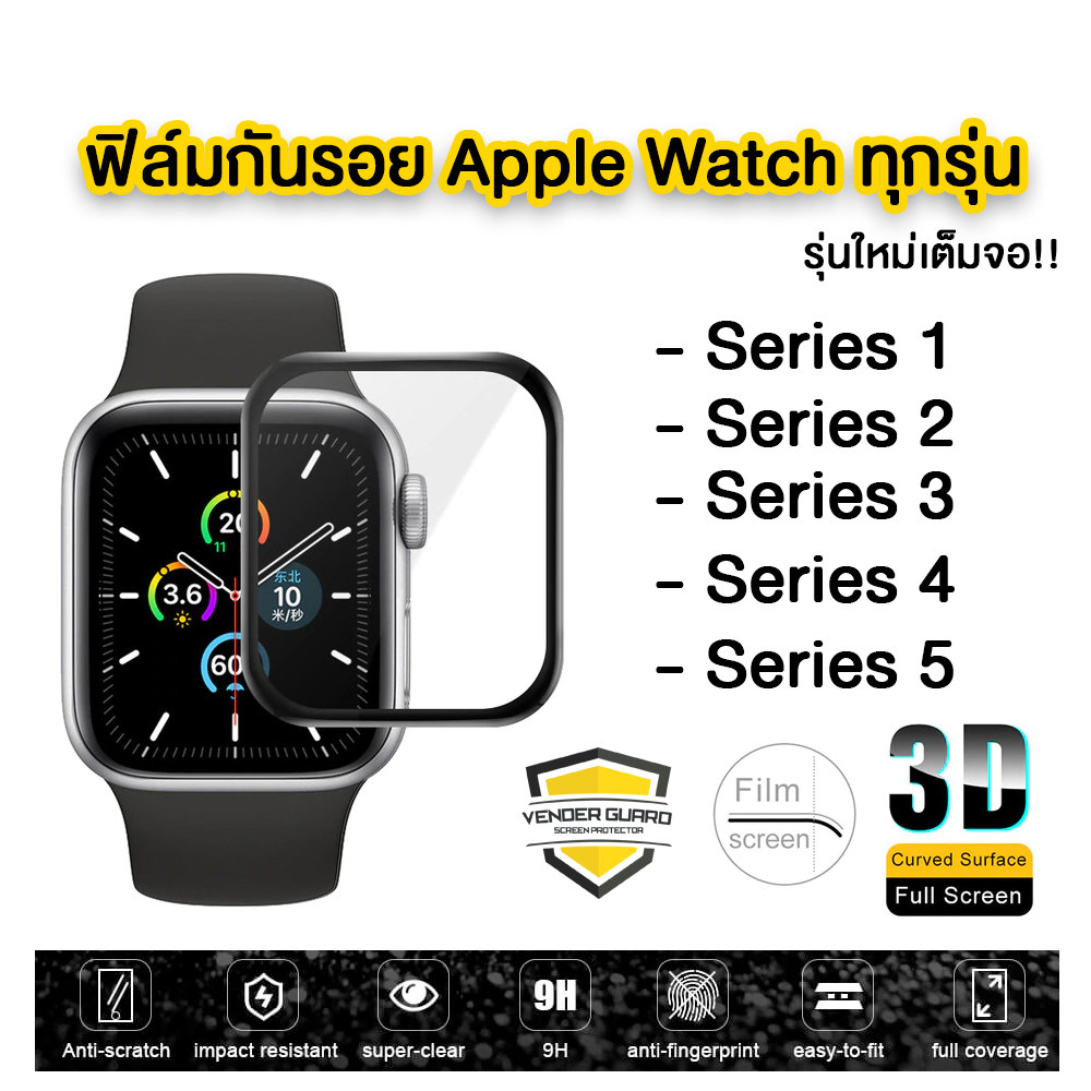 ฟิล์มกันรอย Apple watch ขอบนิ่ม