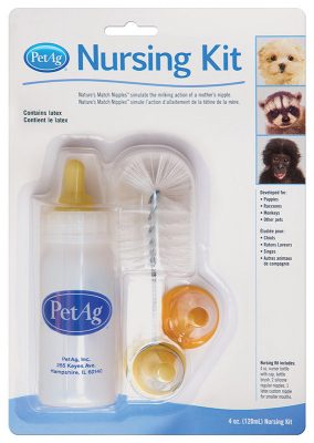 ชุดขวดนมป้อนสัตว์เลี้ยง PetAg KMR Nursing Kit 4oz Bottle