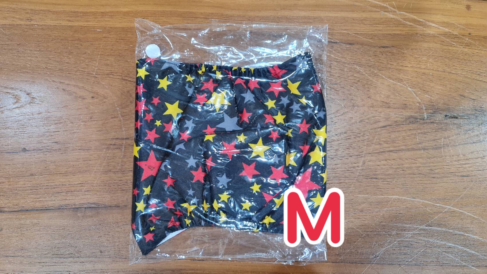 โอบิแบบซักได้ สำหรับสุนัขเพศผู้ ไซส์M ลายดาว (รวมส่ง)