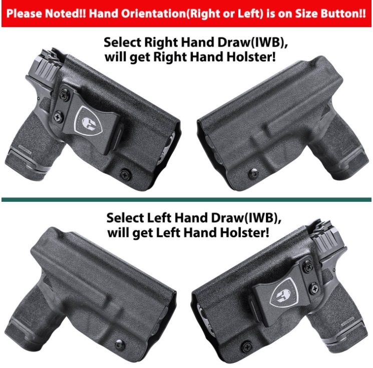 ซอง พกใน Springfield Armory Hellcat Pro Holster Kydex IWB Right Handed USA WARRIORLAND Pistol Holster Kydex ส่งจากประเทศไทย