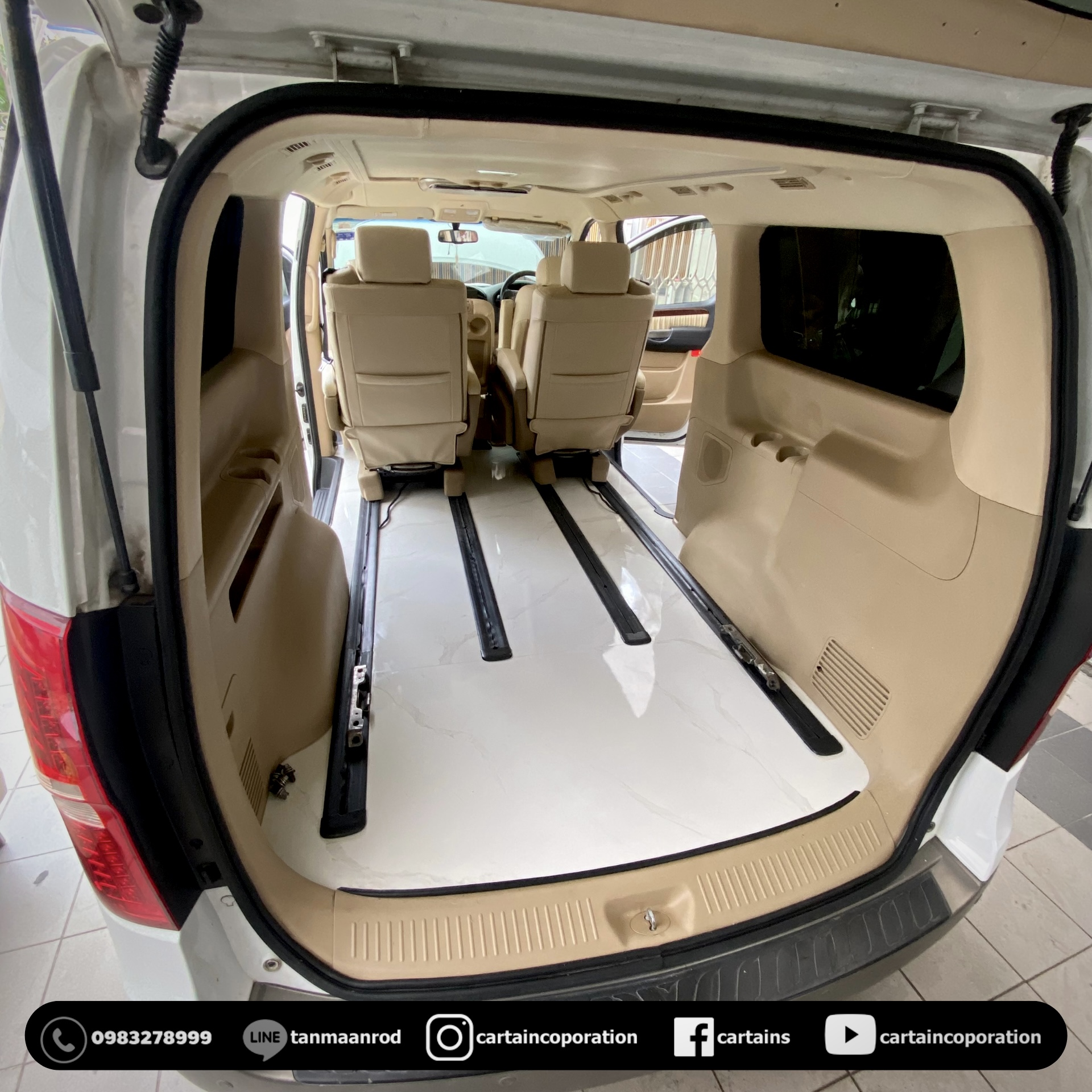 ปูพื้นลามิเนต Hyundai starex