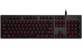 LOGITECH G413 Backlit Mechanical Keyboard คีย์บอร์ดเล่นเกมสี Black Carbon ไฟสีแดง สว่าง 5 ระดับ รับประกัน 2 ปี