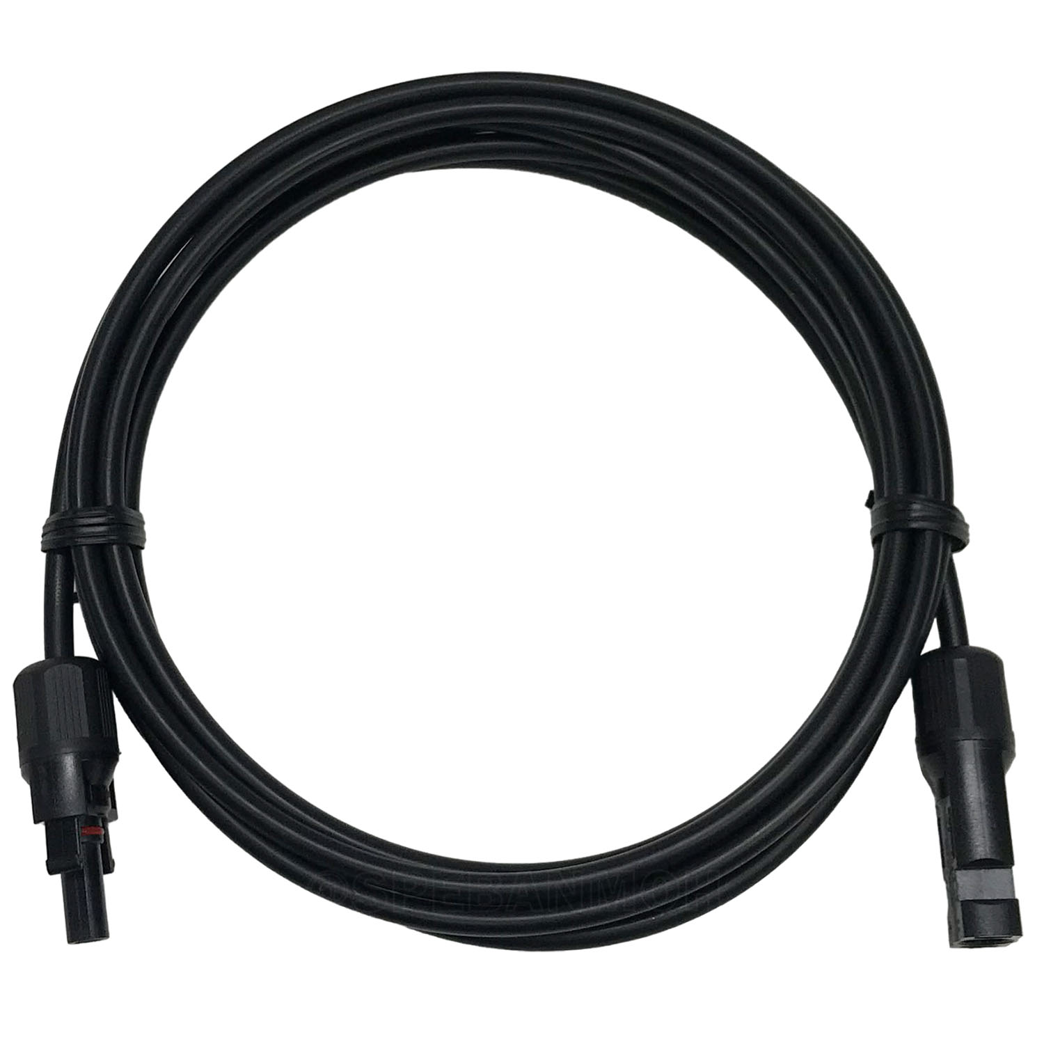 [ 1เส้น ] BFPV-4.0 สายไฟโซลาเซลล์ ผู้ เมีย สีดำ Black พร้อมหัว MC4 Solar PV Cable PV1-F With MC4 Connector Male And Female มาตรฐาน TUV TINNED COPPER สายPV ฉนวนสองชั้น 1000VAC 1500VDC สายใช้งานภายนอก Dubble Jacket สาย MC4 1x4.0mm2 Solar Cable PV1-F Copper