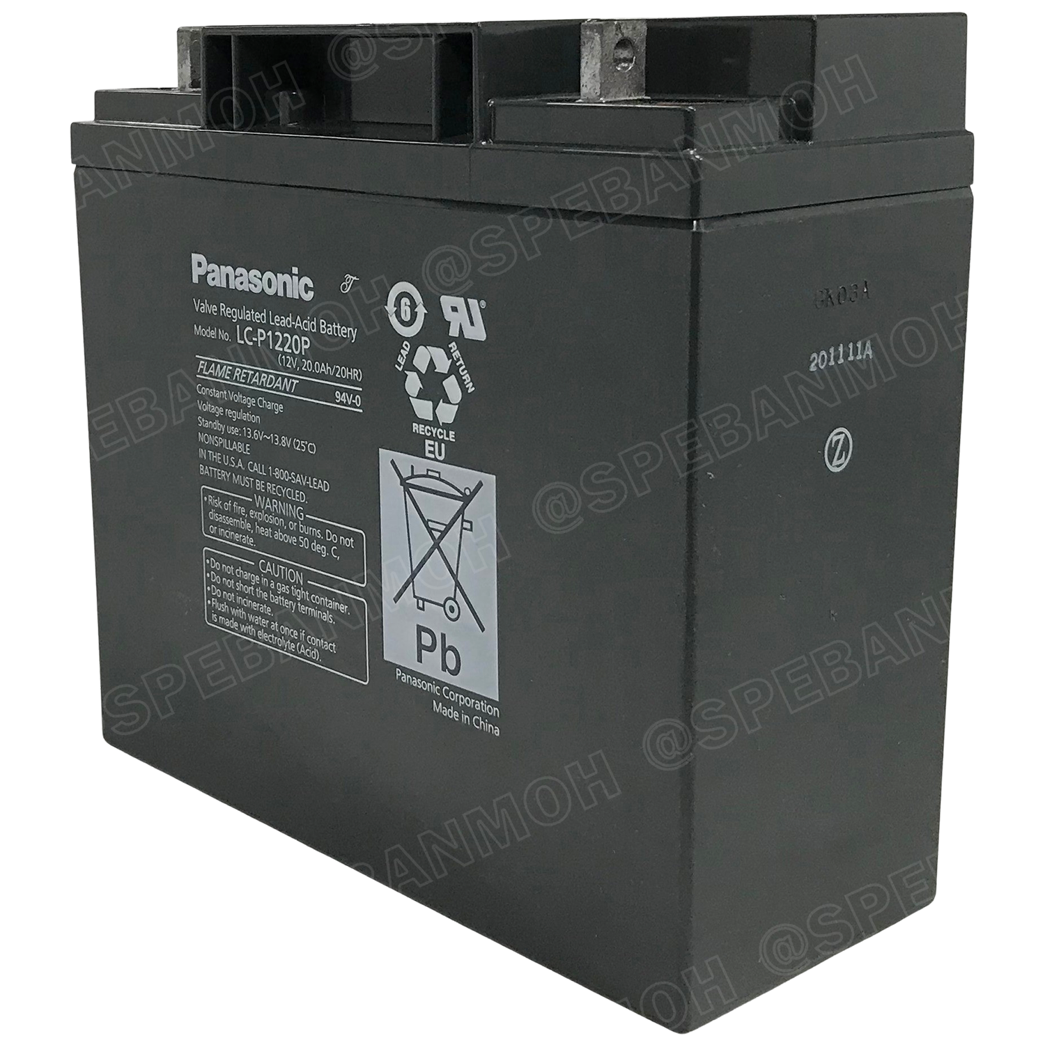 LC-P1220P Panasonic Battery 12V 20A แบตเตอรี่แห้ง สำรองไฟ 12V 20.0Ah Panasonic แบตเตอรี่พานาโซนิค แบตเตอรี่ Panasonic แบตแห้ง Panasonic แบต UPS ไฟฉุกเฉิน ระบบเตือนภัย แบตเครื่องสำรองไฟ แบตไฟฉุกเฉิน แบตUPS แบตเตอรี่แห้ง Panasonic Vaive Regulated Lead Acid