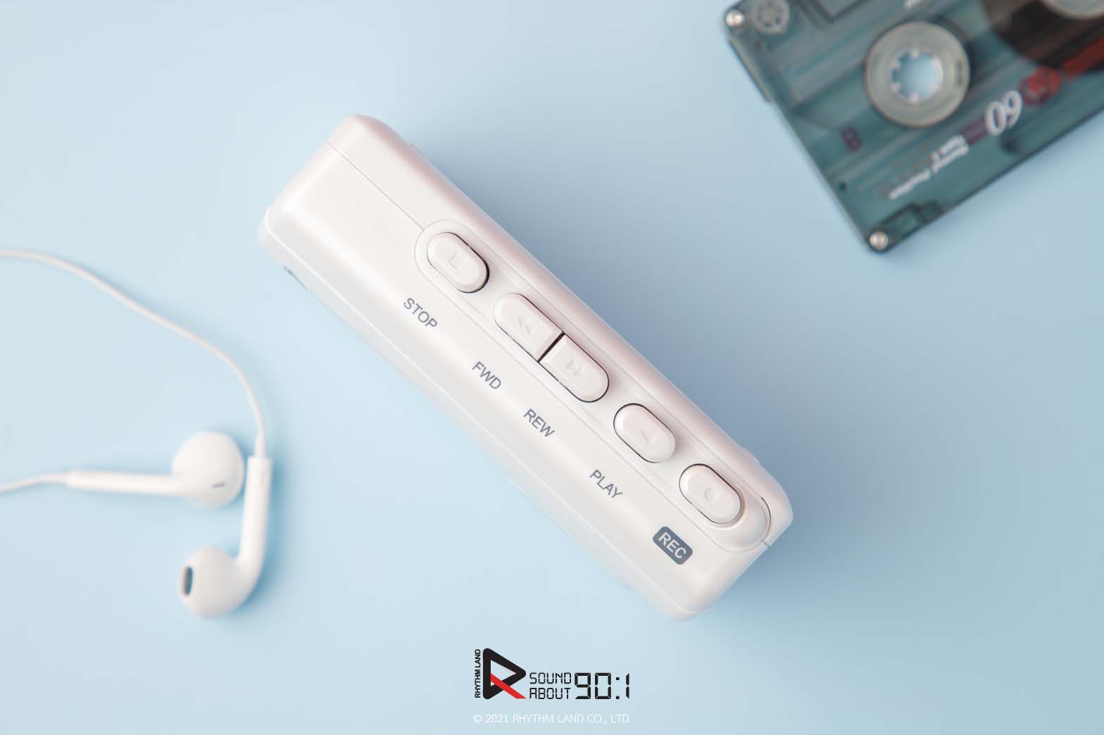 เครื่องเล่นเทปพกพา (ซาวน์อะเบาท์) RHYTHM LAND รุ่น SoundAbout90:1 ของใหม่มือ1 อัดเสียงได้ ลำโพงในตัว มีช่องเสียบไมค์แยก ฟรี!! สายUSBแปลงไฟ ไม่ง้อถ่าน