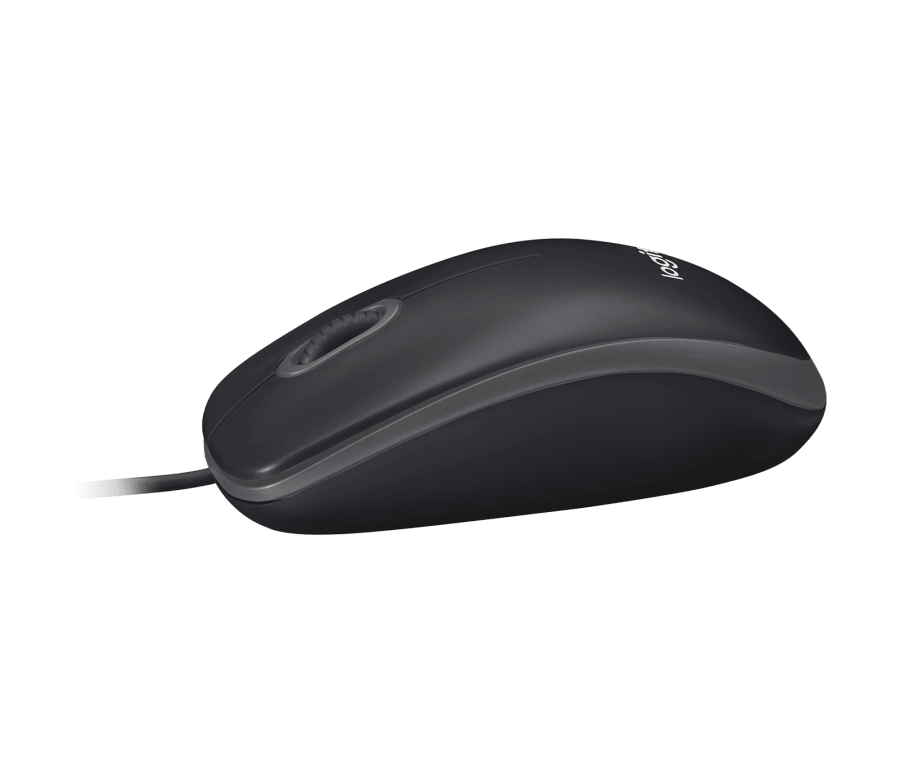 MOUSE LOGITECH USB B100 (BLACK) เมาส์ชนิดมีสาย รุ่น B-100 สีดำ ฺ รับประกัน 1 ปี