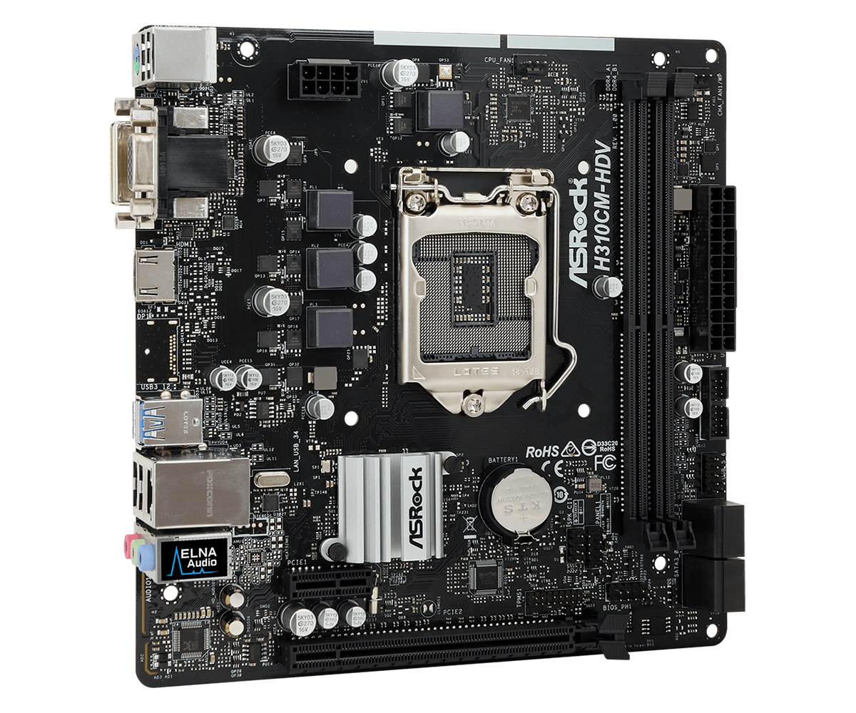 Mainborad ASROCK H310CM-HDV (รับประกัน 3 ปี)