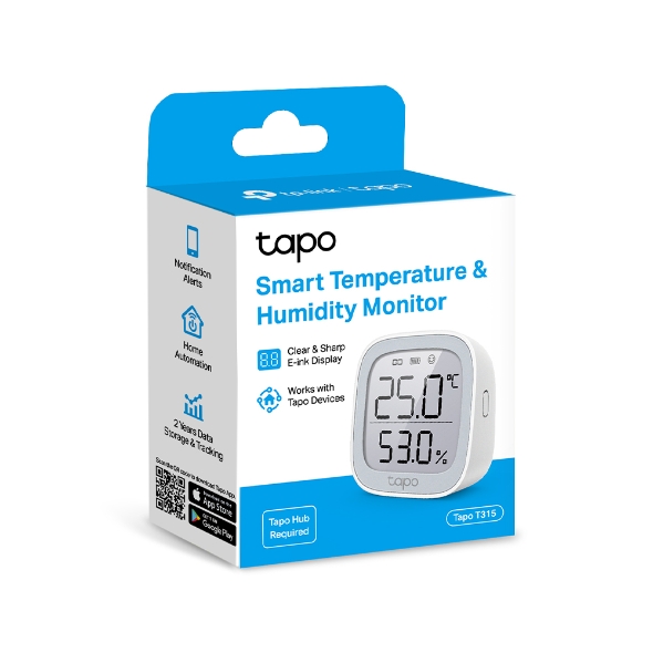 TP-Link Tapo C315 Smart Temperature & Humidity Monitor เครื่องวัดอุณหภูมิและความชื้นอัจฉริยะ