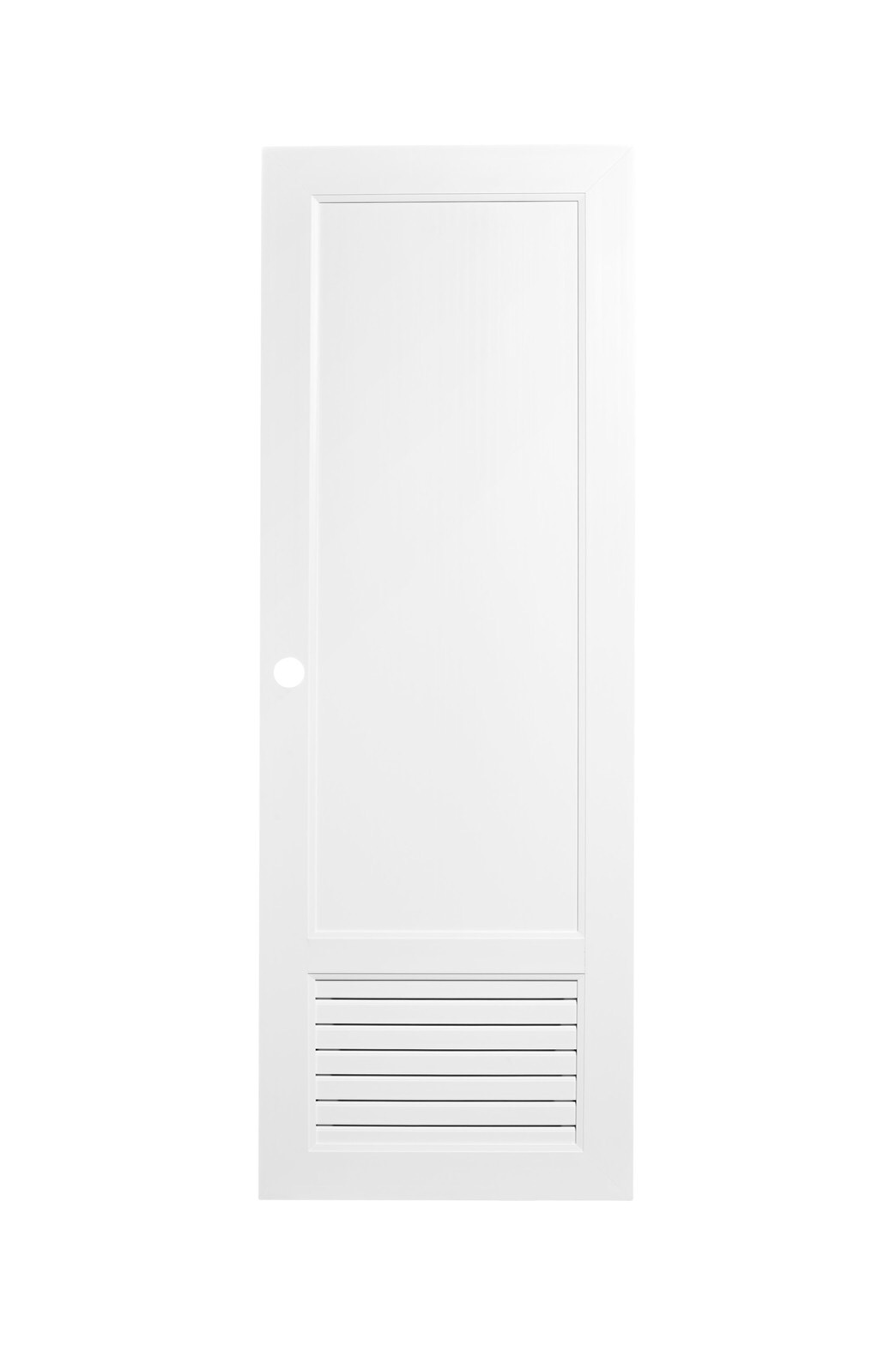 ประตูห้องน้ำ UPVC รุ่น MT-4 ขาว 70*200 ซม.(เฉพาะบาน)